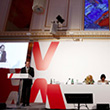  View of the podium of the Vienna +20 Conference © Dragan Tatic